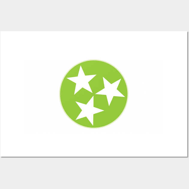 Tennessee TriStar - UFO Green Wall Art by dustinjax